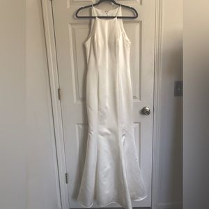 Full Length Fit & Flare Ivory Wedding / Bridesmaid Dress